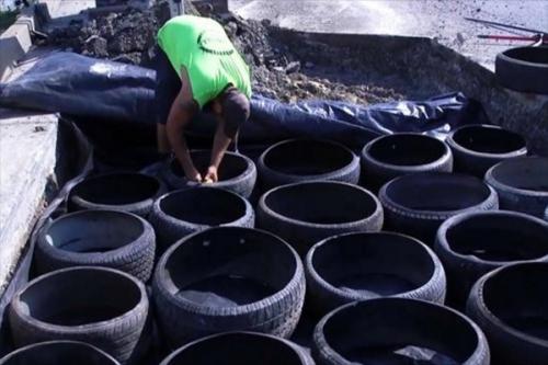 轮胎竟然也可以铺路？  第2张